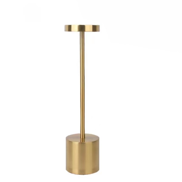 Rose Gold 8,5*8,5*35,5cm, Trådlös LED Bordslampa, USB Laddningsab