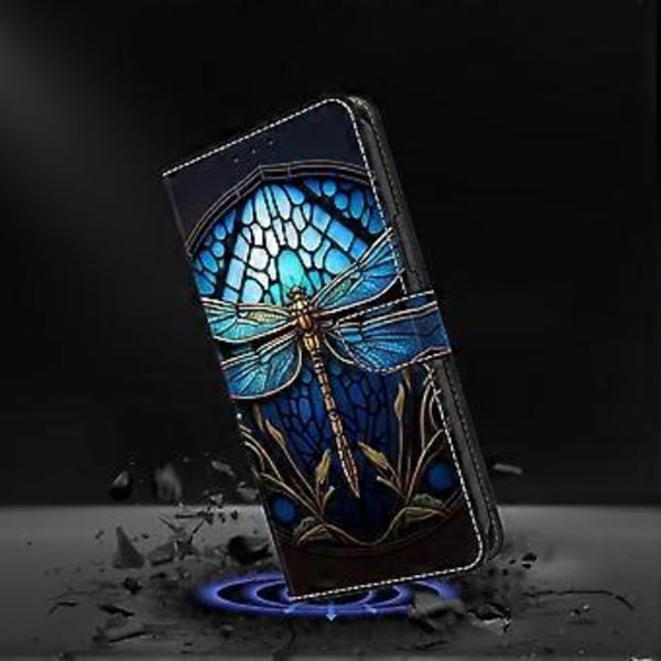 Skal för Xiaomi 14T Mönstertryckt Skyddsfodral TPU+PU Läder Flip Telefonfodral (Stil H)