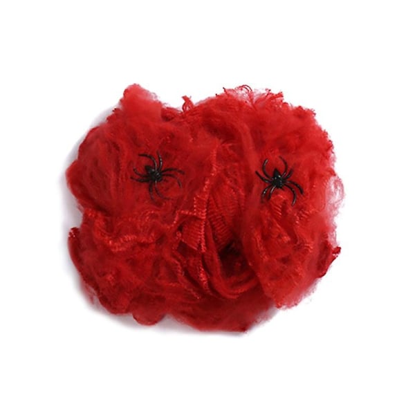 20g Halloween Läskig Fest Dekor Stretchy Spindelnät Spindelväv Bomull Skräck Dekoration För Bar Spökhus Scen Rekvisita D