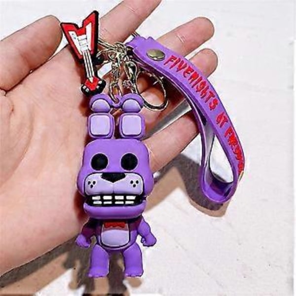 Fnaf Five Nights At Freddys Dukke Figurer Nøgleringe Taske Charm Vedhæng Nøglering Strømpefyld Gaver -NMAOV( D)