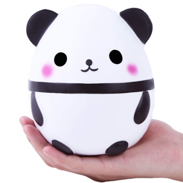 Hidas palautumisnopeus panda-munaleikkikalu PU-simulaatioeläin panda-sarjakuva