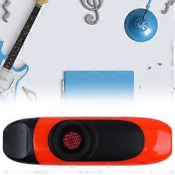 Elektrisk Kazoo 11cm Profesjonell Harpiks Liten Bærbar Kazoosett med Pickup for Opptreden (Oransje)