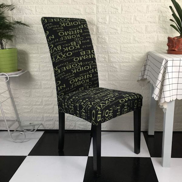4 Universal Stolskydd Lycra Stretch Stretch Tvättad Matstol