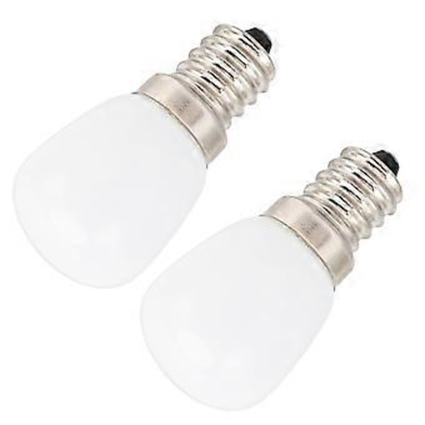 2 st 2W E12 LED-lampa 6000K Vitt Ljus E12 Bas Mini Kylskåpslampa för Ugn Mikrovågsugn Hem Belysning Ej Dimbar