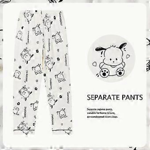 Anime Sanrio Pyjamasbukser Tegneseriebunner Soveklær Lange For Par Komfortable Løse Hjemmebukser Tynne Pyjamasbukser (XL 4)