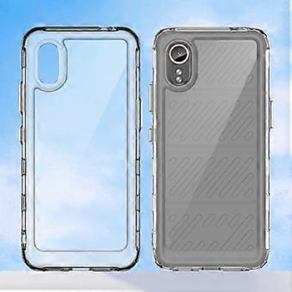 För Samsung Galaxy Xcover7 Mobilskal Anti-fall TPU + Akrylskydd (Transparent)