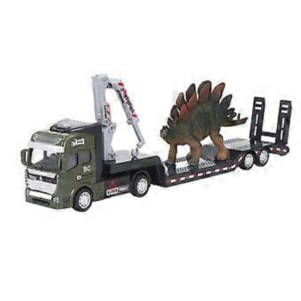 1:50 Dinosaurusperävaunu Leikkiauto Alloy Dinosaurus Kuorma-auton Malli Leikkikalu Lapsille Aikuisten ( )