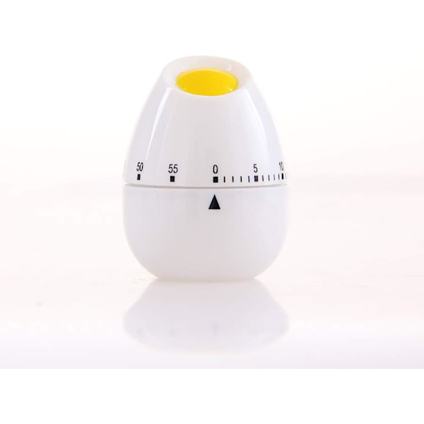 1 st Mini Kök Timer Ägg Form Mekanisk Roterande Matlagningstimer 60