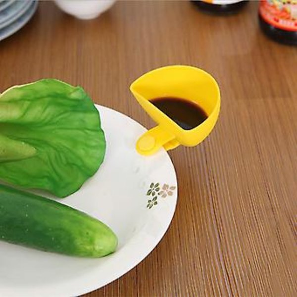 Dip Clip Skålpladeholder, 8 Pak Dip Clips Assorterede Plade Grab Clip-on Dip Holdere Tomatsauce Salt Eddike Sukker