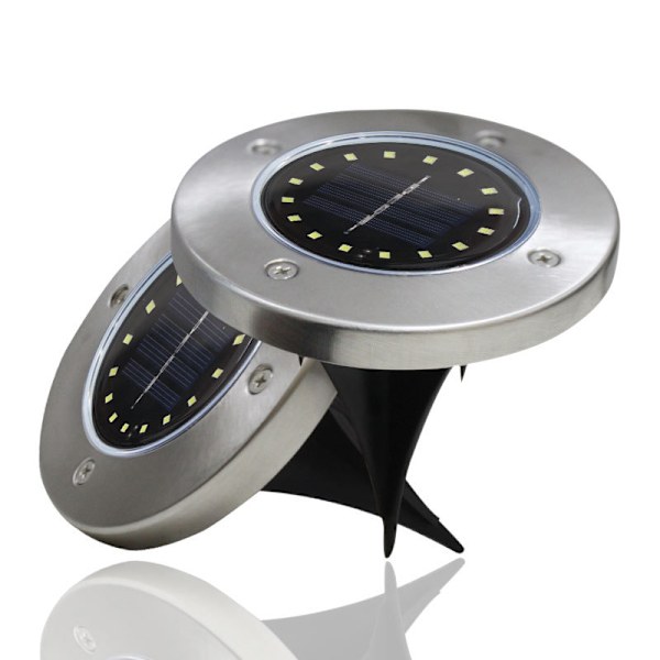 [4-pak] Solcelle-jordlamper, 8 LED Solcelle-jordlamper