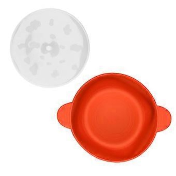 Stor Mikrobølge Popcorn Popper med Lokk Håndtak BPA Fri Sammenleggbar 40 Til +230 DIY Matvaregodkjent Silikon Popcorn Bolle (Oransje)