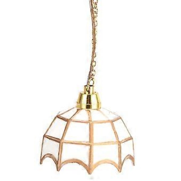 1:12 Dockhus Exklusiv Miniatyr Taklampa Modell Dekoration Tillbehör 12V( )