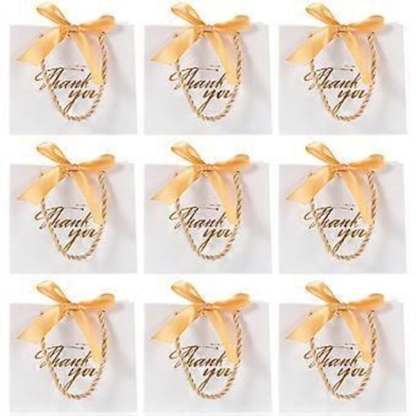 12 stk. Bryllups Tote Poser Delikate Bryllups Tote Tasker Bryllupsfest Gaveposer (Hvid)