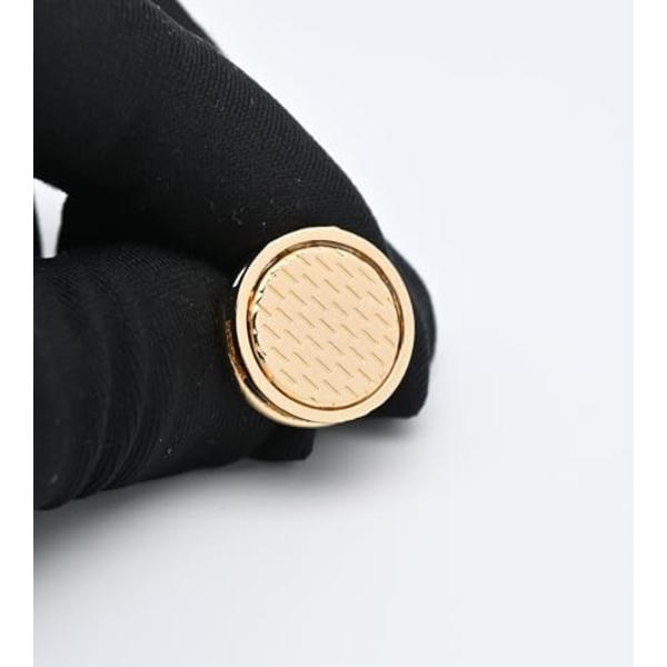 Guld hule design manchetknapper til mænd dame i gaveæske klassiske runde manchetknapper til mænd smykkesæt til bryllupsdag