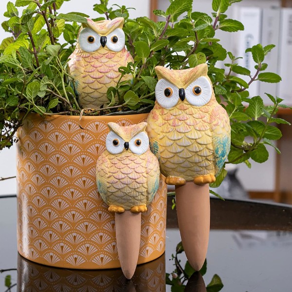 4 Owl Soaker självvattnande insatser för inomhus- och utomhusväxter
