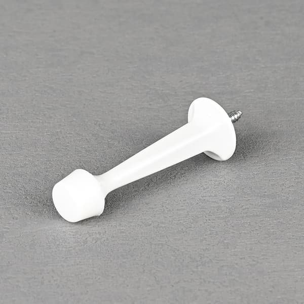 6 stk. Heavy Duty Solid Rigid Dørstopper med blød gummipude, zinkstøbt