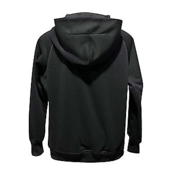 Dragkedja Hoodie för Kvinnor Fleecejackor Tröjor Höstkläder Tröjor Med Fickor Vinter Y2k Kläder L Svart