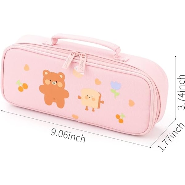 Söt Unicorn Case Pennfodral Medium Kapacitet Portable Mu