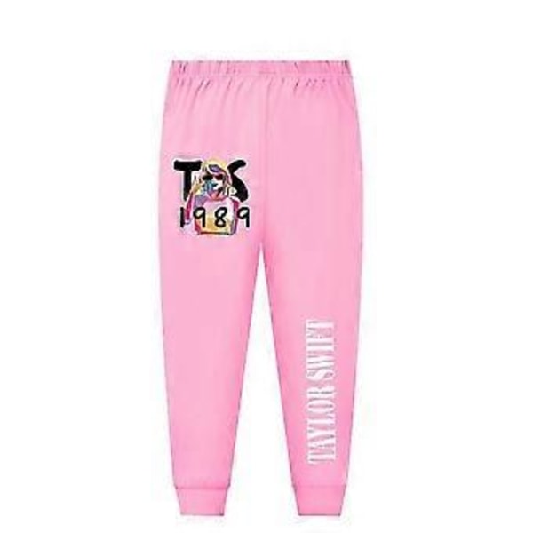 Taylor Swift Långärmad Pyjamas Set Barn Pjs Sovkläder Nattkläder Swiftie Fans Gåva (11-12 År Rosa)