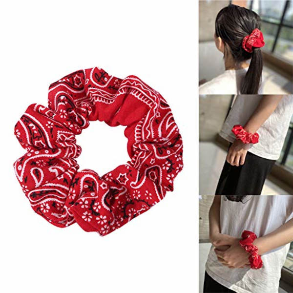 5 kpl Scrunchy-hiusnauhoja, puuvillapainatus Scrunchies-hiusnauhoja Scrunchy-hiusnauhoja naisille hiusnauhoja.