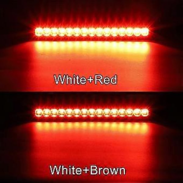 2 stk. Trailer Bremse Baglygte Bar 12-24V 15 LED, Vandtætte Baglygter, Kørelys, Identifikationslys til Offroad Lastbil Varebil Bil RV UTV ATV