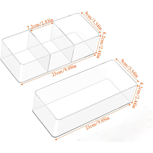 Transparent akryl toilettaske, transparent toilettaske, palett