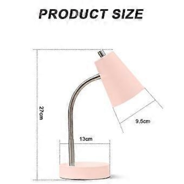 O'Bright Astrum LED Skrivebordslampe med Doble USB-Ladeportar, 100% Metalllampe, Svingarmar, Tilpassa Omgjevingslys for Nattbordsleselampe