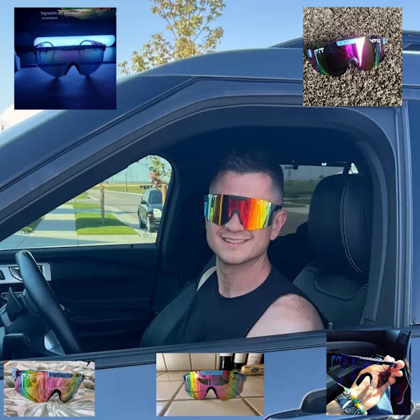 Urheilupolaroidaurheilulasit miehille ja naisille kotelolla C4