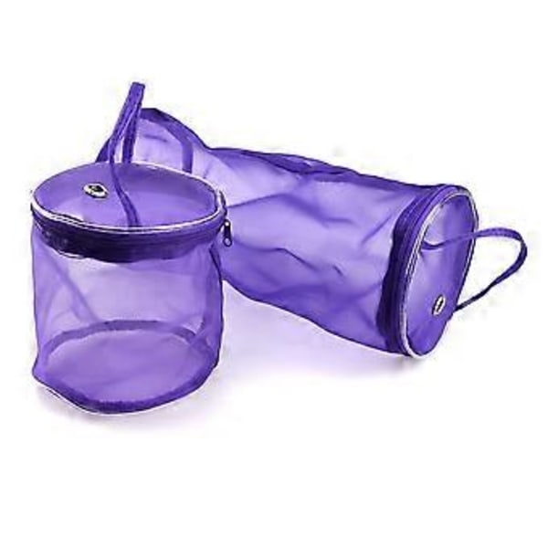 Handi Stitch Lätt Vikt Stickgarn Förvaringsväska Tote Organizer Stickväska Garnhållare Stickväska Storlek S (Lila)