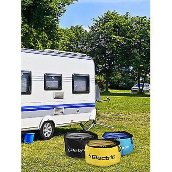 Vandafvisende RV Slange Opbevaringspose med Åndbar Mesh, Blå 600D Oxford Klud, til Udendørs, Bil RV Campingvogne Kabel Organizer (1 stk)( )