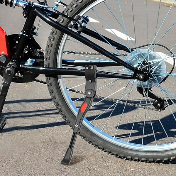 Cykelställ 24-28 tum, justerbart cykel sidoställ, universellt bakre monteringsställ, aluminiumlegering, halkfritt, för mountainbike, elcykel