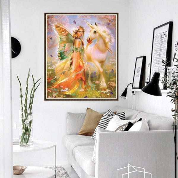 Paintings DIY 5D Diamond Painting Kits Angel Horse Elves Landscape