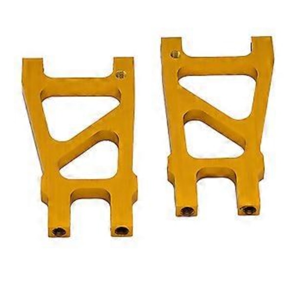 Pakke med 2 RC Metall Aluminium 188021 Bakre Nedre Arm Oppgraderingsdeler Sett for HSP 94188 1:10 RC Bil Erstatning (Gull)