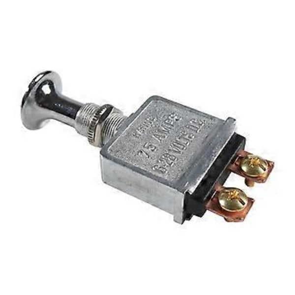 Kraftig 75A Skyv-Trekk Bryter Krom Knott for Store Lastebiler Hot Rods