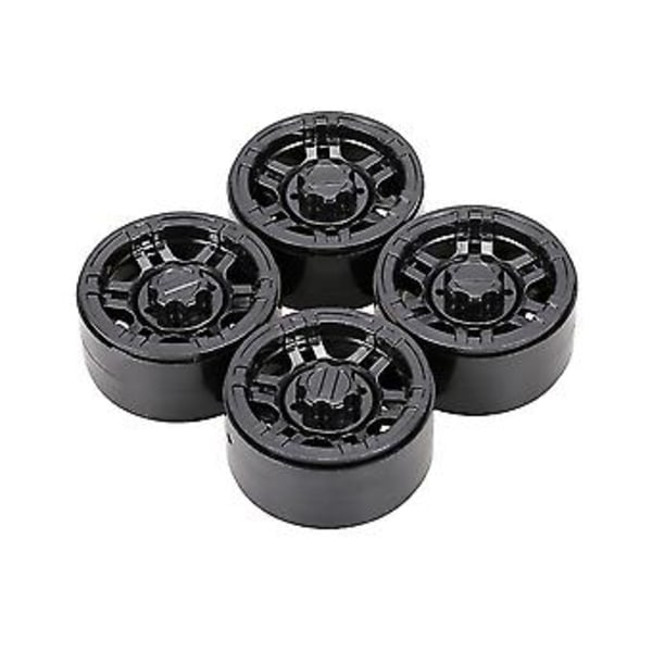 4 stk Plast 1.9 tommer Beadlock Hjulnav Felg for 1/10 RC Crawler Axial Scx10 90046 Axi03007 Traxxas
