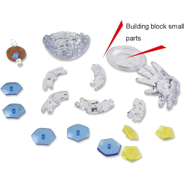 3D Jalkapallo Kristalli Palapeli DIY Kokoonpano Malli Pöytä Käsityö Koriste Koulutus