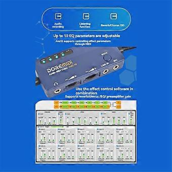 -11 USB-C Audio MIDI Kabel Konverter Plug and Play