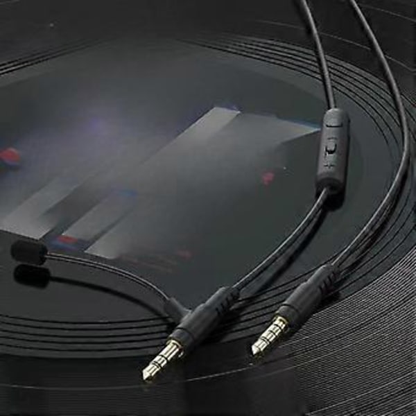 Mikrofonkabel med lydstyrkekontrol 3,5 mm Jack Gaming 120 cm 150 cm Lydkabeladapter til bærbar PC Spillekonsoller Tablet (1,5 m)