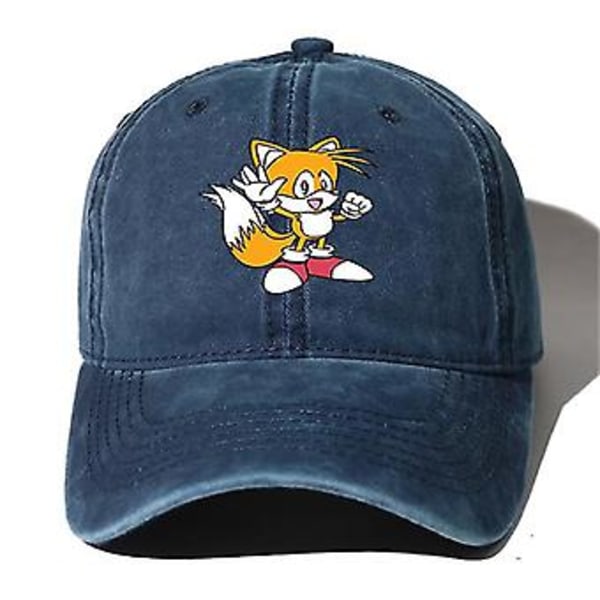 Sonic Baseball Caps - Vår- og høst-solhatt, Anime Casual Caps, Motehatt, Bomullsmyk Topp, Casual Utendørs Retrohatt, Unisex [JKW] (03)