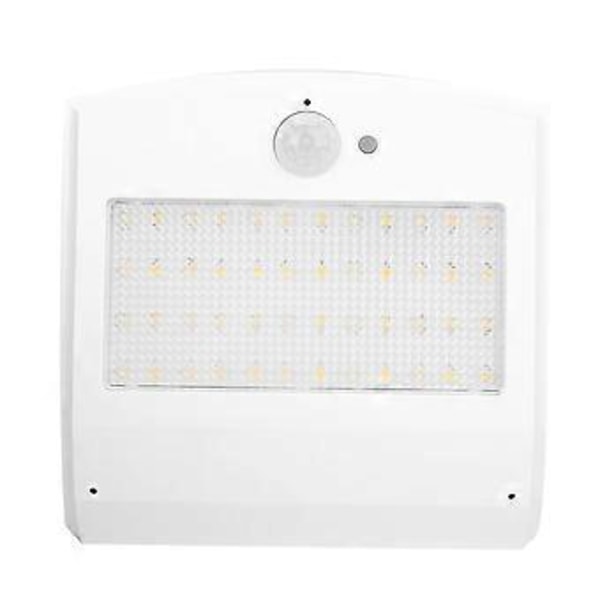 Solcelledrevet LED Vegglampe Vanntett Sensorlampe Hvit Hvit med Fjernkontroll
