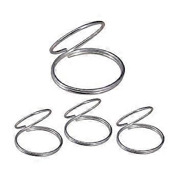 4 Fingerplektrum Skydd Plektrum För Ukulele Basgitarr (Silver)