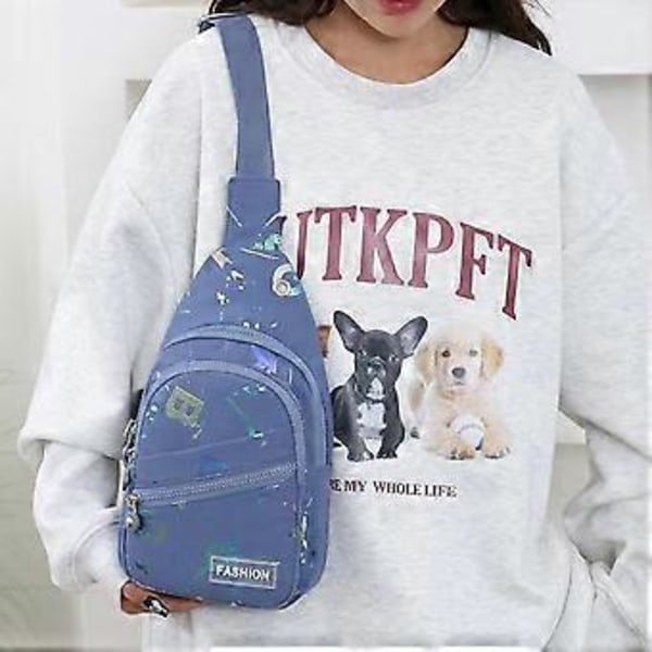 Liten crossbody-veske for damer, skulderveske, egnet for fotturer, reiser, sport, løping, slitesterk for utendørs bruk