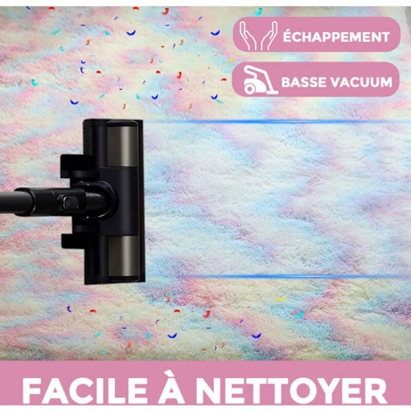 160 x 100 cm Shaggy vardagsrumsmatta, mjuk halkfri fluffig matta, Ca