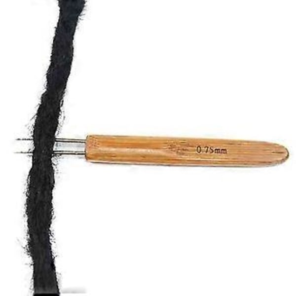 Virka Nål Bambu Dreadlock Virka Hook Dreadlock Nål För Flätor
