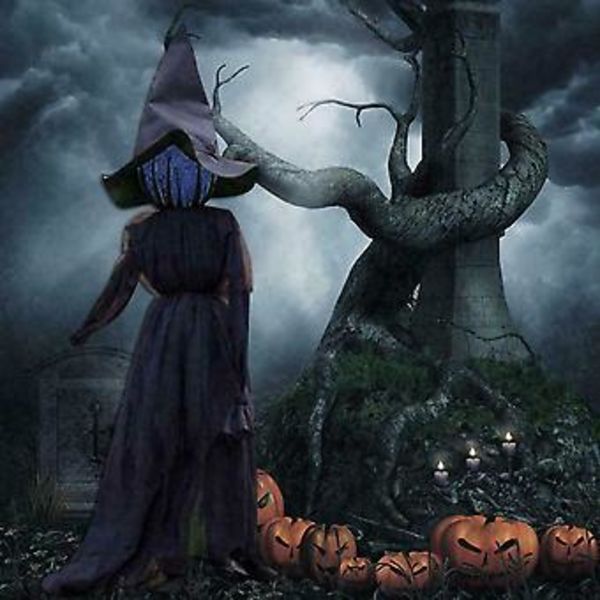 Halloween Lysende Hekse Spøkelse Halloween Dekorasjoner Skrekk Rekvisitter Skummel Ny