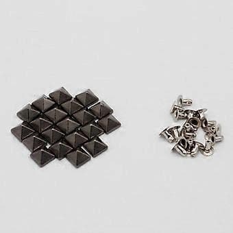 20 DIY Læderhåndværk - , 8mm (Diamantsort)