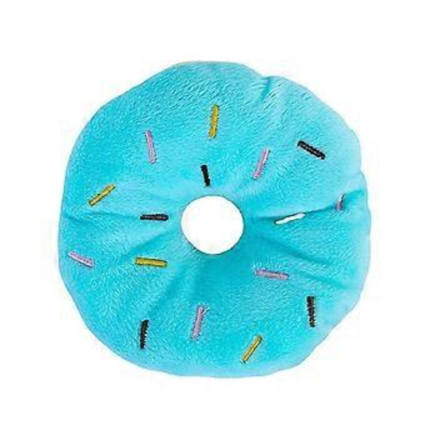 Och Lindra Tråkighet För Hundar Tuggleksak Söt Valp Kvittrande Ljudleksaker Doughnut Design Hundtillbehör Valp Tuggleksaker Hundleksaker (Donut)