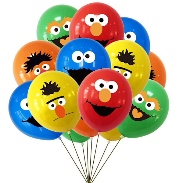 Sesame Street Födelsedagsfest Dekorationer Presenter För Pojkar 2 År 3