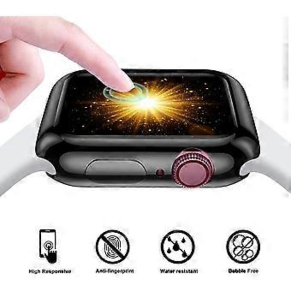 3-pak Kompatibel med Apple Watch Etui 42mm, Fuld Beskyttende Skærmbeskytter Etui HD Ultra-Tyndt Cover Kompatibel med iWatch Serie 3/2/1 Bumper Etui