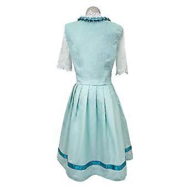 Naisten Oktoberfest-asu Saksalainen Dirndl-mekko Baijerilainen Karnevaalijuhla-asu (3XL Vaaleanvihreä)